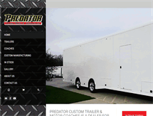 Tablet Screenshot of mypredatortrailer.com